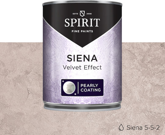 Декоративна Мазилка Spirit Siena Velvet Мътен Ефект Перлен Блясък 1л Светлокафяв