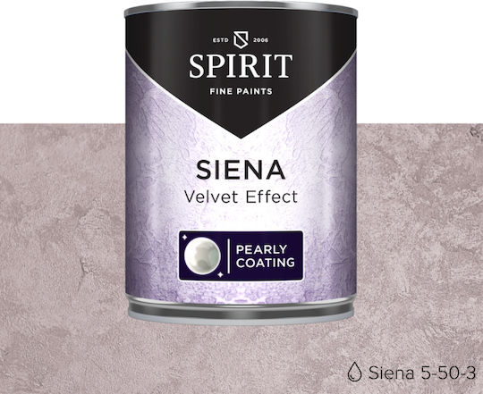 Декоративна Мазилка Spirit Siena Velvet Облак Ефект Перлен Блясък 1л Пясъчно Кафяв
