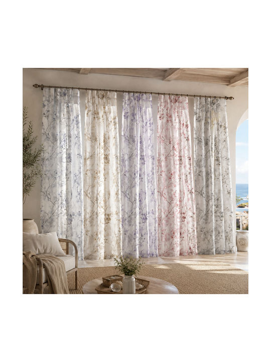 My Home Luxury Curtain with Pencil Pleat Blue 270x270cm