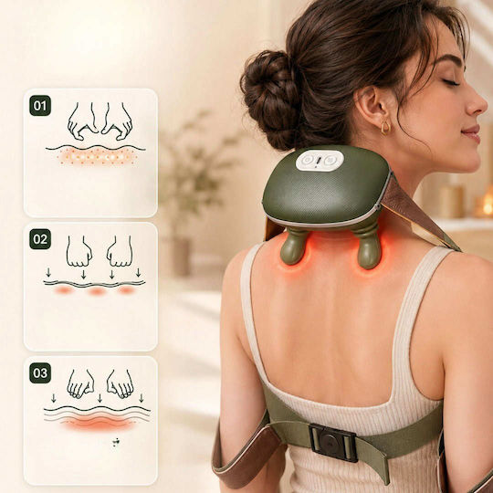 Verk Group Shiatsu Massage Device for the Neck, Head, Back, Legs & Hands with Infrared Heat