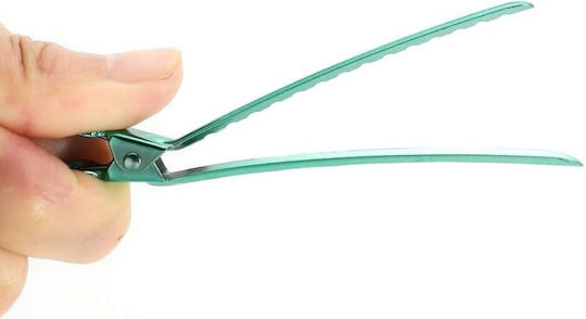 Hair Clips 6 Pieces Bifull Metal Green 9.4cm