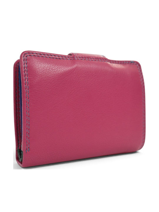 Leder Damenbrieftasche Fuchsie