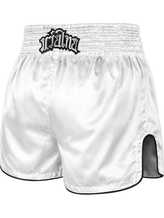 Muay Thai Boxershorts 8 Weapons Mongkol Weiß Schwarz