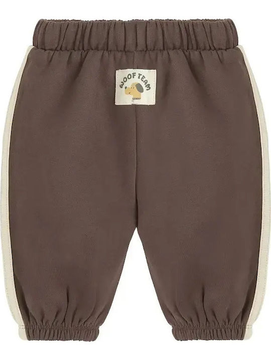 Kinder Sweatpants Set Braun