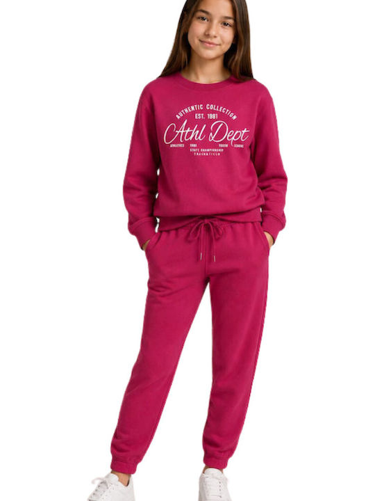 Kids Tracksuit Magenta 2 Pieces