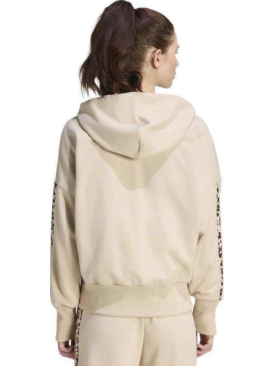 adidas Essentials Hanorac Dama Cu Glugă Ecru