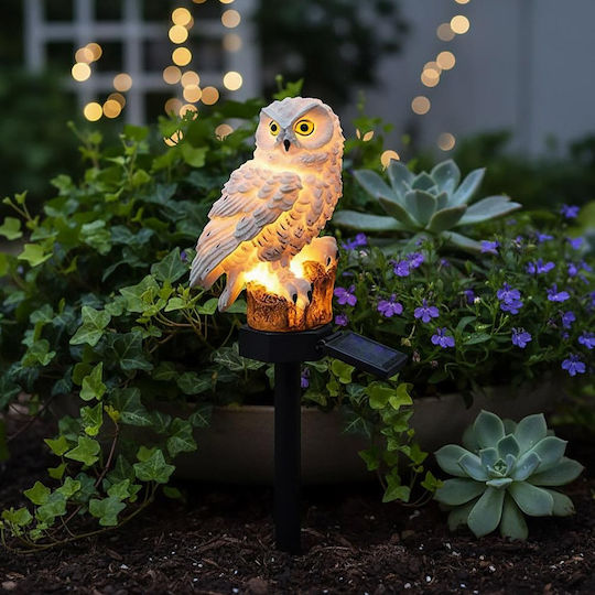 Set 4 Decorative Solar Lamps In Owl Shape