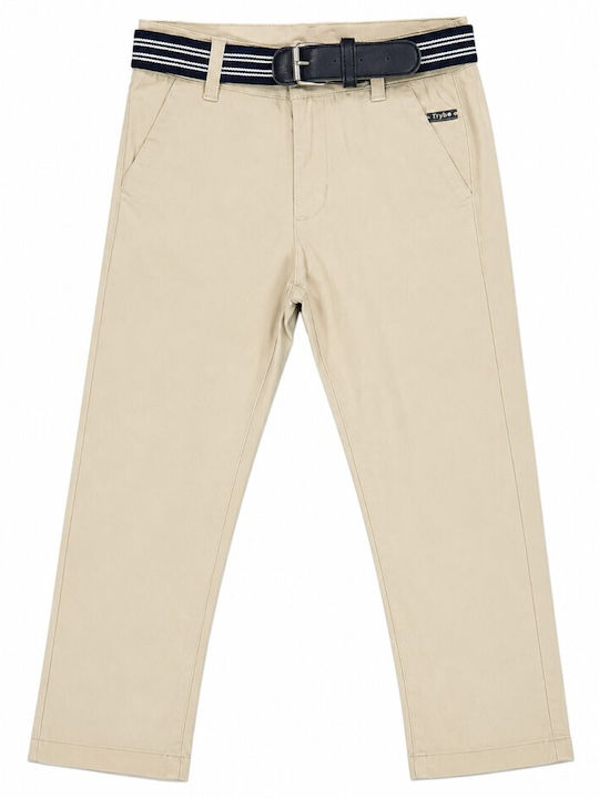 Pantaloni din Material Textil pentru Copii Bej