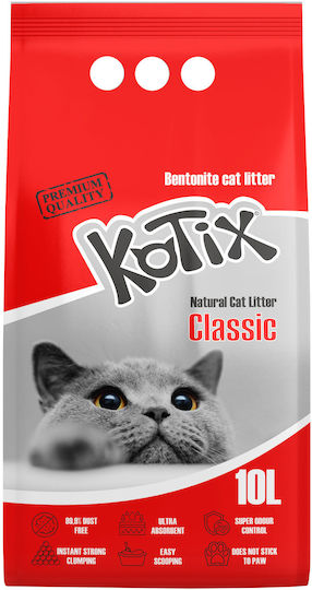 Kotix Katzenstreu Bentonit Unparfümiert 10lt