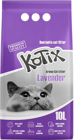 Kotix Cat Litter Bentonite with Lavender Scent 10lt