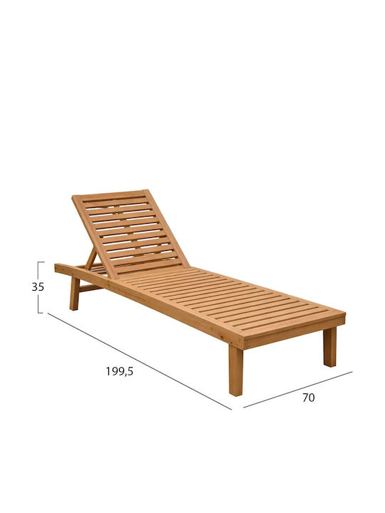 Ξαπλώστρα Μπεζ 200x70x89εκ.