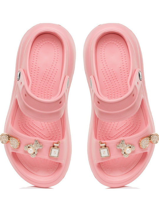 Flip Flops In Sandal Style In Pink Colour