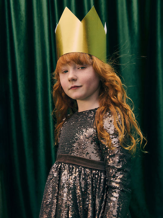 Mädchenkleid mit Pailletten Trufa