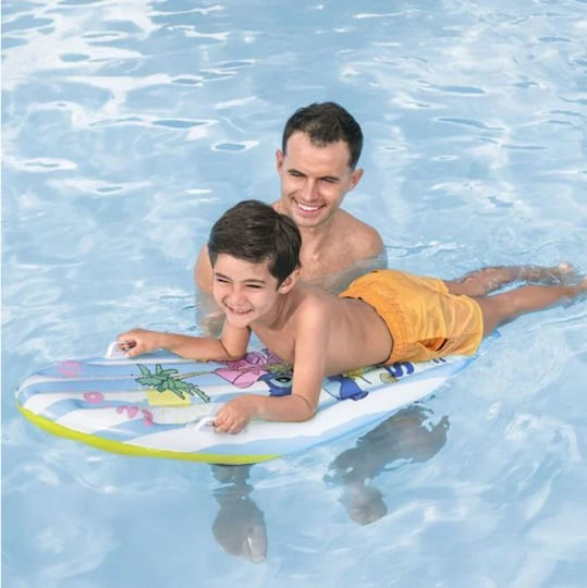 Saltea Gonflabilă Pentru Copii Calitate Premium Tip Surf Rider Plajă Surf Apă Mărime Ideală 114cm X 46cm Albastră