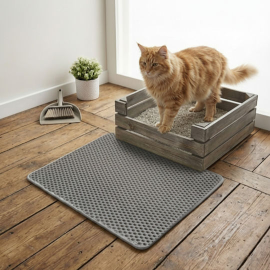 Cat Litter Mat Zola 60 X 45 Cm Double Non-slip Gray
