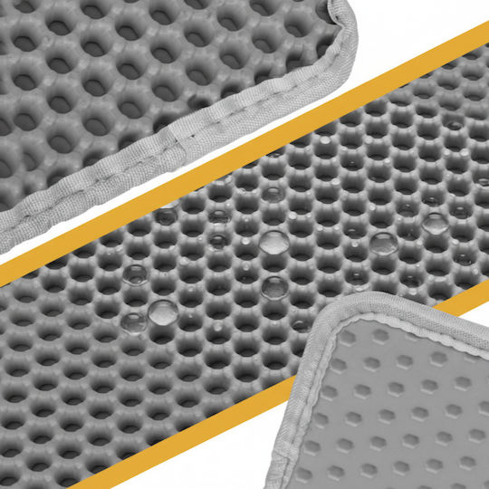 Cat Litter Mat Zola 60 X 45 Cm Double Non-slip Gray