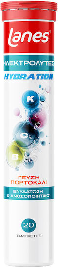 Electrolytes Hydration με Γεύση Πορτοκάλι 20 Αναβράζουσες Ταμπλέτες - Συμπλήρωμα Ηλεκτρολυτών