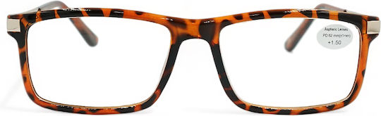 Optosquad Reading Glasses +4.00 In Brown Colour WG-8720-3