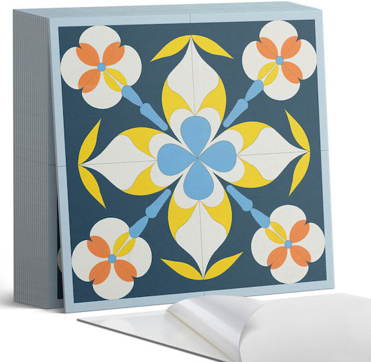 Coloray Vinylboden Set Mit Einfacher Installation Blumenmuster Hintergrund 20x20x20 cm