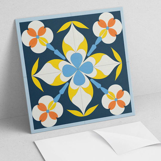 Coloray Vinylboden Set Mit Einfacher Installation Blumenmuster Hintergrund 20x20x20 cm