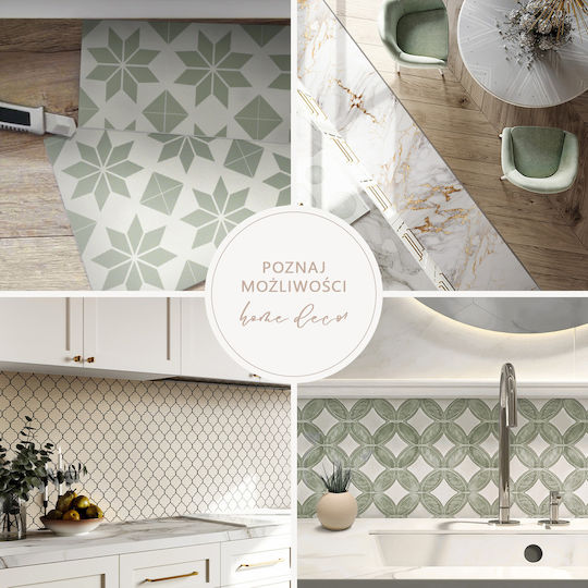 Coloray Vinylboden Set Mit Einfacher Installation Blumenmuster Hintergrund 20x20x20 cm