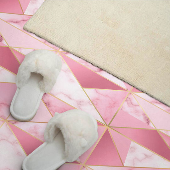 Set of Self-Adhesive PVC Tiles Geometric Marble Designs 10x40x20 cm