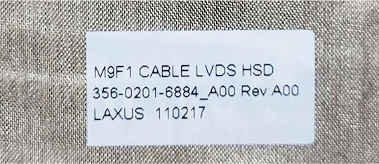 Flex Screen Cable for Sony Vaio Vpcm12m1e M120al M11m1e M12 M13 Vpcm M9f1 356-0201-6884_a Oem Code 1-flex0949