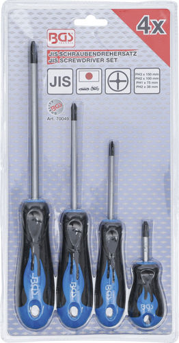 Jis Screwdriver Set 4 Pcs 70049 Bgs