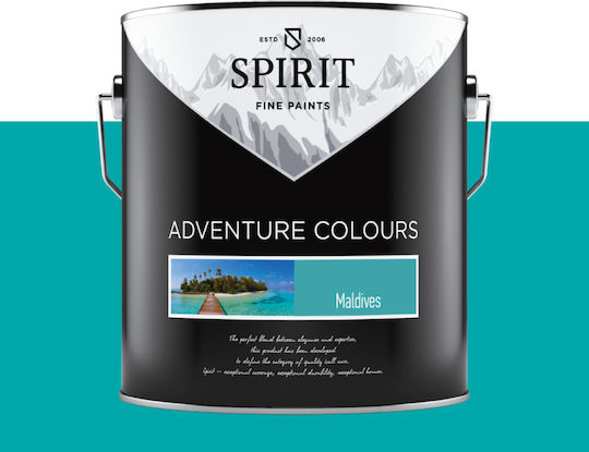 Декоративен Комплект За Боядисване До 45 М² Spirit Adventure Colours 45 Тюркоазен Латексов Грунд Аксесоари