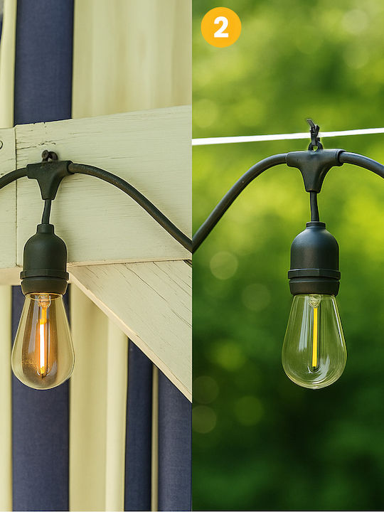 Malus Lichterkette Garten Außenbereich 10m 10x E27 Lumiled Malus Lichterkette Garten Außenbereich 10m 10x E27 Lumiled