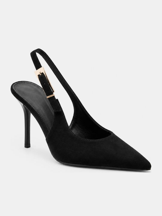 Pointed Toe Heels with High Heel Black