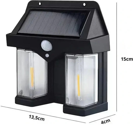 Verk Group Lampă Solară 1200lm cu Senzor de Mișcare