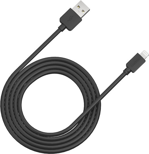 Canyon USB-A to Lightning Cable 5W Black 1m