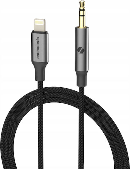 Spacecase Cablu 3,5 mm Male La Lightning Gri 1m