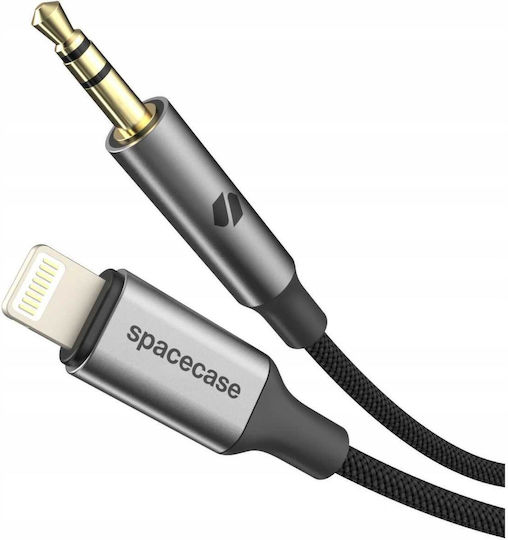 Spacecase Cablu 3,5 mm Male La Lightning Gri 1m