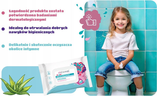 029151 Șervețele Umede Hh Cleanic Junior 40 Bucăți Cutie Rpp