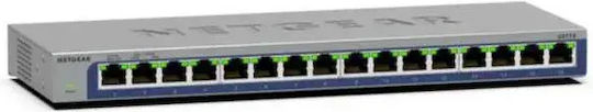 NetGear GS116-300EUS Unmanaged L2 Switch with 16 Gigabit (1Gbps) Ethernet Ports