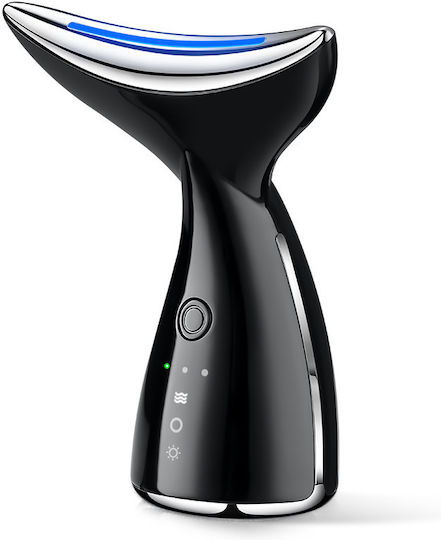 Arvada Beautypro G79 Dispozitiv de Masaj pentru Față și Gât 3 Moduri de Funcționare Încălzire la 45°C Vibrații de Înaltă Frecvență Încărcare USB Baterie de 500 mAh Negru