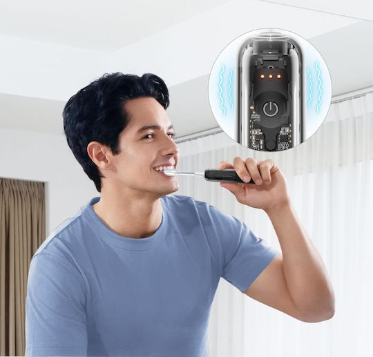 Laifen Wasserflosser mit Drucksensor und Reiseetui Schwarz