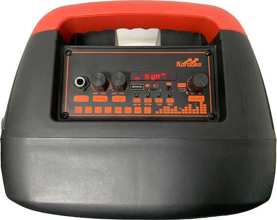 Karaoke Speaker with Wired Microphone and Lighting Effects SM-8802 Black