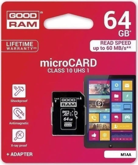 GoodRAM microSDHC 16GB Klasse 10 U1 UHS-I