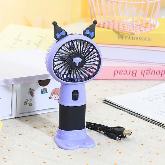 Mini Mobile Phone Fan Purple