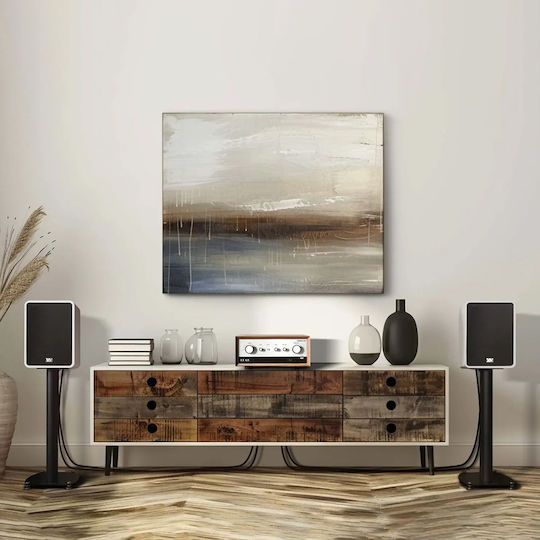Wharfedale Denton 1S Pair of Hi-Fi Bookshelf Speakers 100W 2-Way W23.6xD22.9xH33cm White