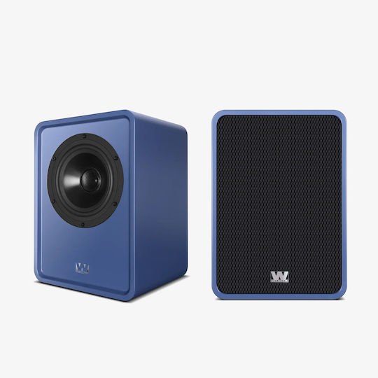 Wharfedale Denton 1S Paar Passive Hi-Fi-Lautsprecher Buch selbst 100W 2 Wege P23.6xB22.9xH33cm Blau