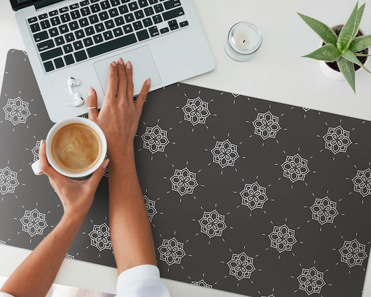 Gaming Retro Floral Pattern Mouse Keyboard 100x50 Cm