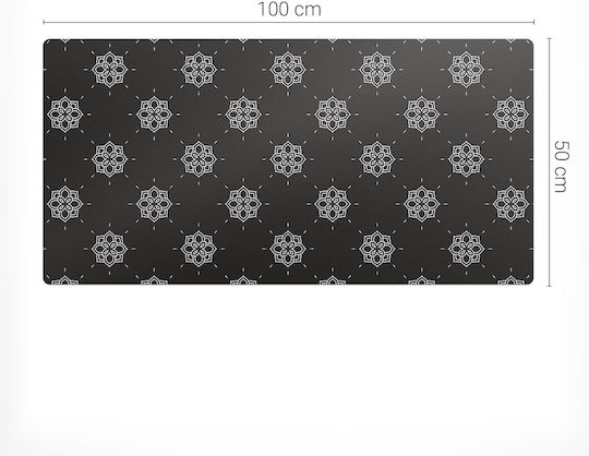 Gaming Retro Floral Pattern Mouse Keyboard 100x50 Cm