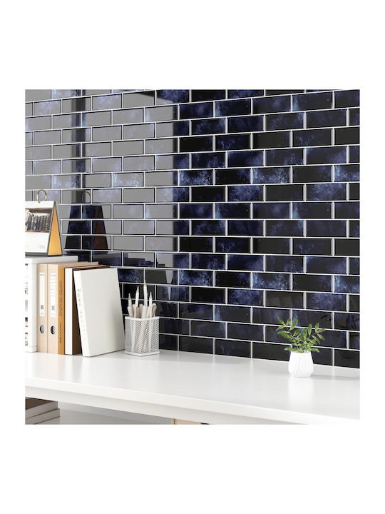3d Purple Self-adhesive Wall Tile Stickers 10 Pcs 0.9 M²