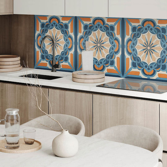 Panou Autocolant De Perete Din Vinil 100x50 Cm Model Mandala Model Floral