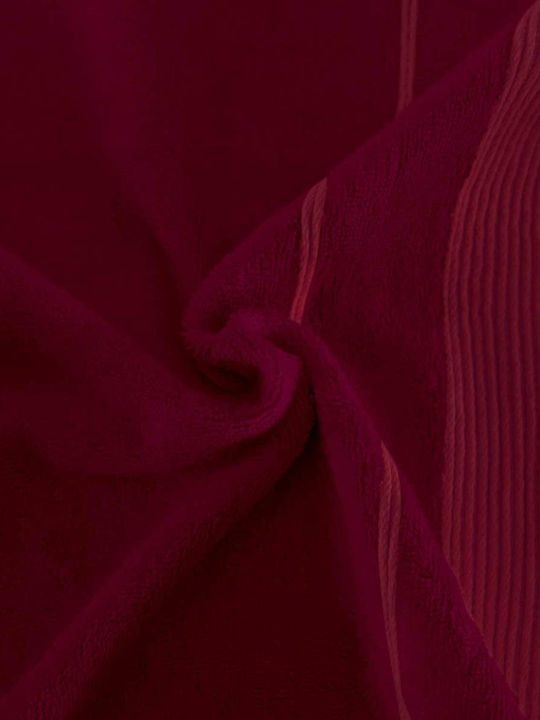 Darymex Darymex Badetuch Gesicht 50x90cm Burgundisch Gewicht 500gr/m²