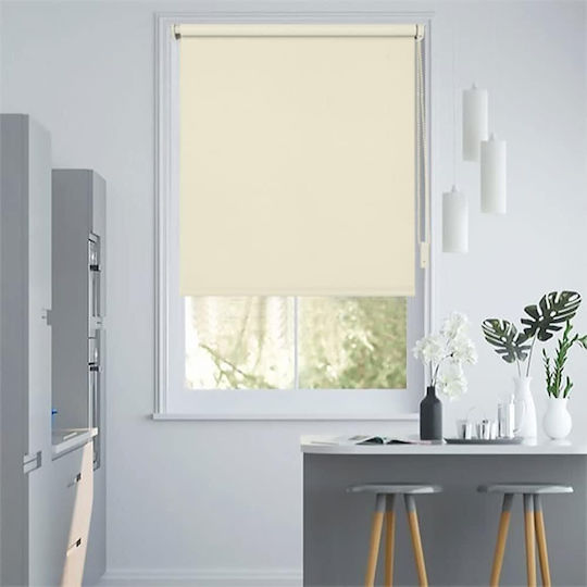 Eurohome Ρόλερ Σκίασης Ολικής Συσκότισης Μπεζ Π55xΥ160εκ.
